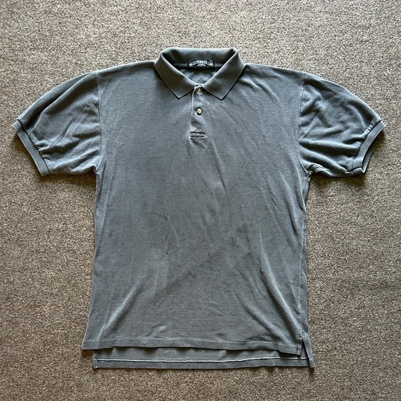 Vintage 90s Y2K Thornton Bay Grey Short Sleeve Polo Mens Size Large - Picture 1 of 10
